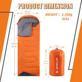 Lightweight Sleeping Bag - Orange