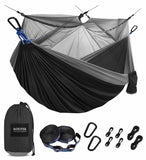 Camping Hammock - Black & Gray