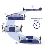 8-Person Tent - Blue