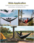 Camping Hammock - Black & Gray