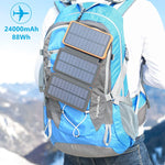 Portable Solar Charger with 3 Foldable Solar Panels