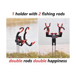 Fishing Rod Holder - 2 Racks For 2 Rods
