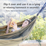 Camping Hammock - Coffee & Green