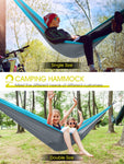 Camping Hammock - Gray & Sky Blue